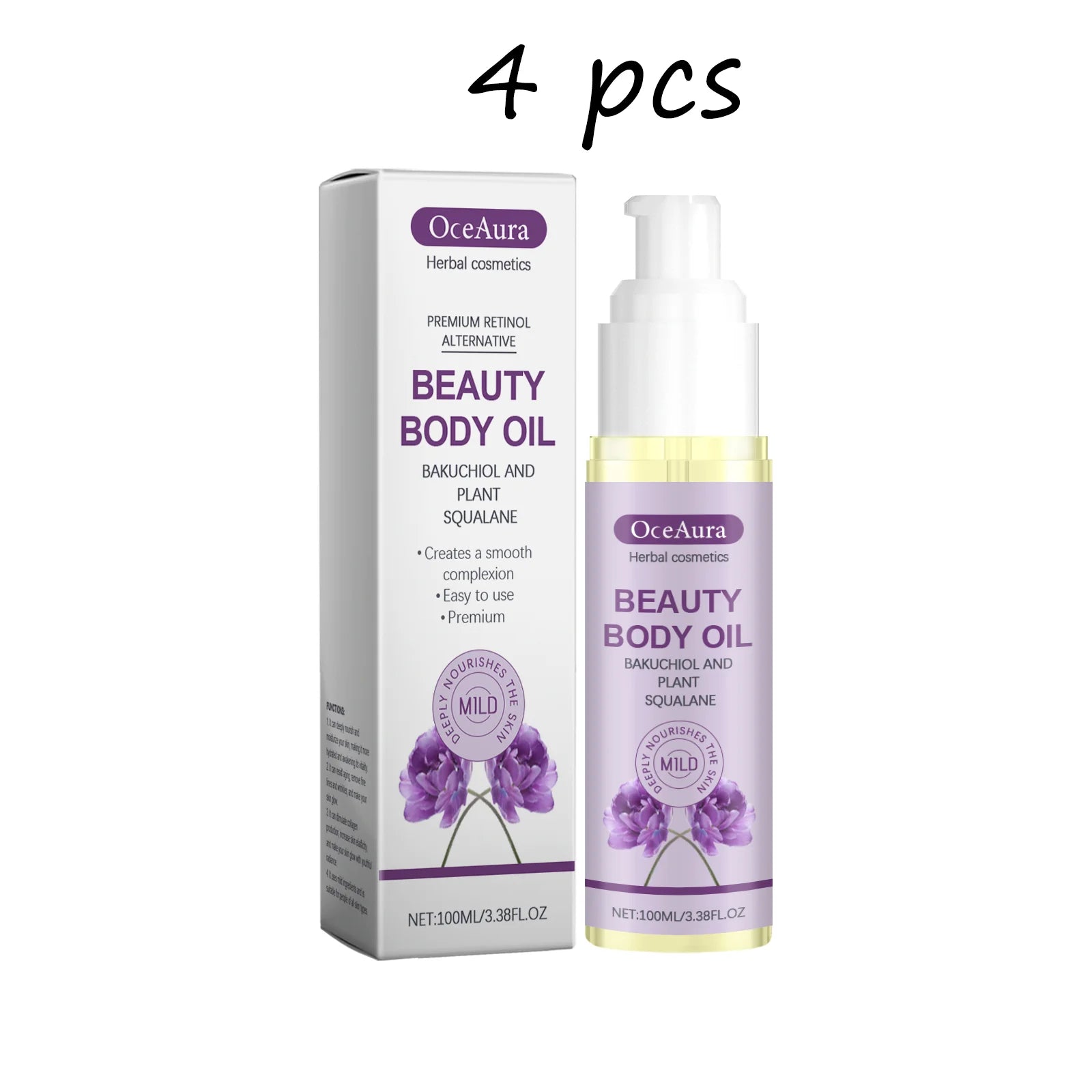 Oceaura Beauty Body Oil Repair Damaged Skin Improve Skin Elasticity Non-greasy Relief Stress and Anxiety Body Essence Oil