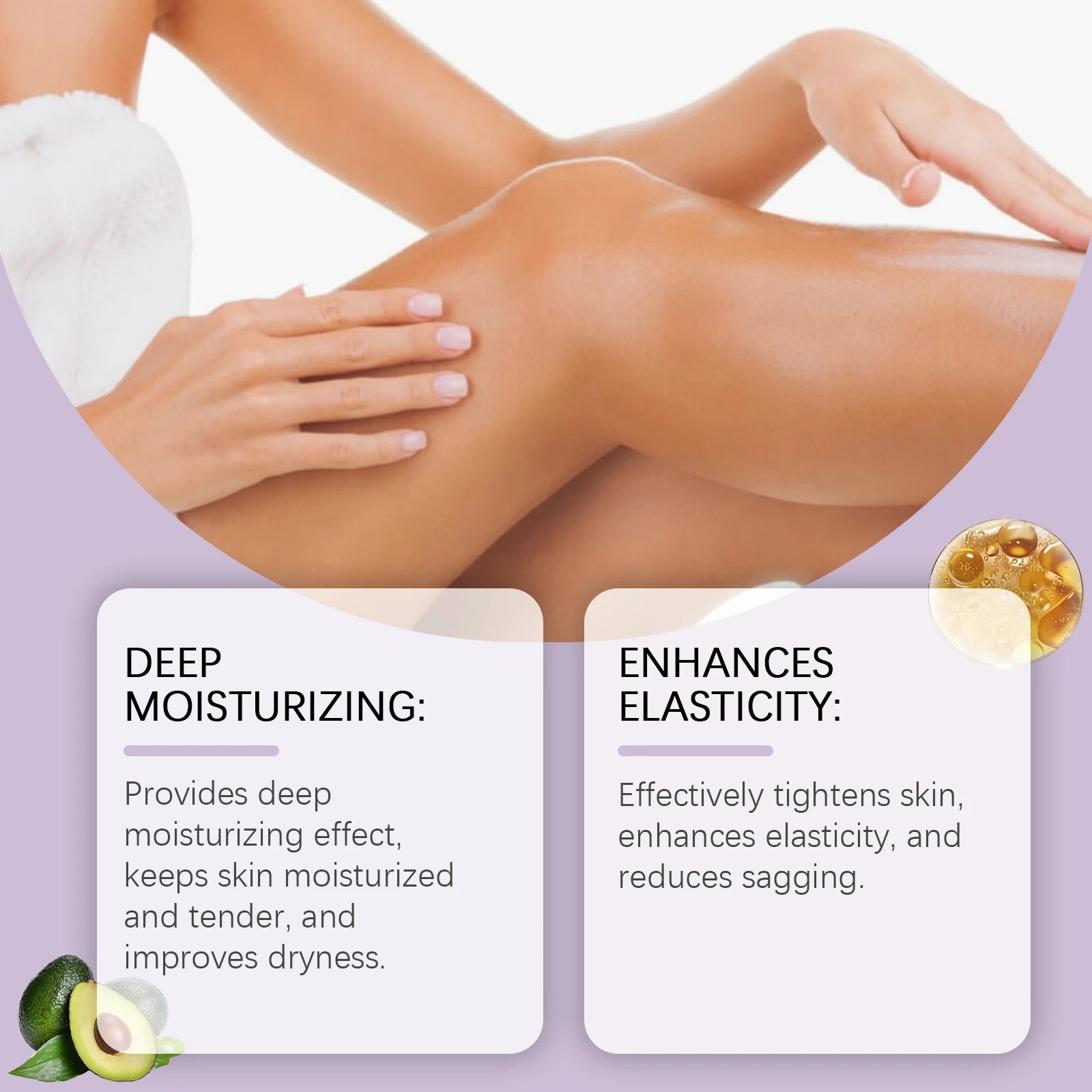 Oceaura Beauty Body Oil Repair Damaged Skin Improve Skin Elasticity Non-greasy Relief Stress and Anxiety Body Essence Oil