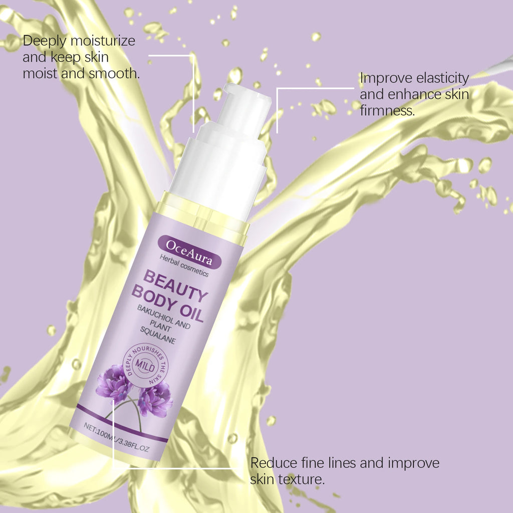 Oceaura Beauty Body Oil Repair Damaged Skin Improve Skin Elasticity Non-greasy Relief Stress and Anxiety Body Essence Oil