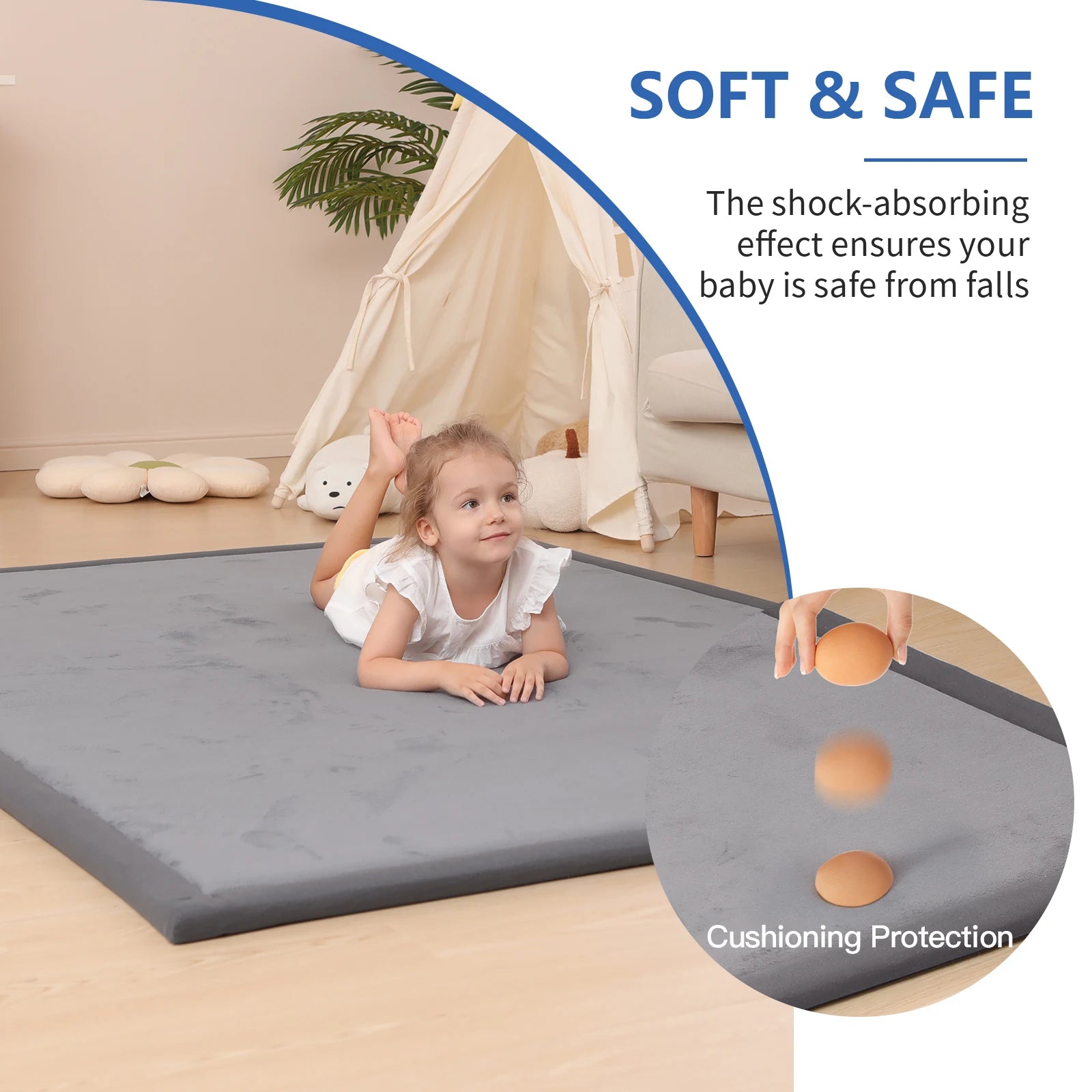 Solid Living Room Carpet Cream Style Non Slip Rugs for Bedroom Decoration Classic Minimalism Tatami Floor Yoga Mat